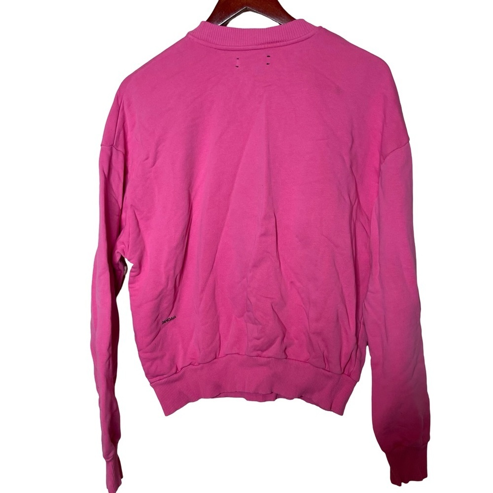 PANGAIA Lightweight recycled cotton sweatshirt in pink sz M - Picture 7 of 10